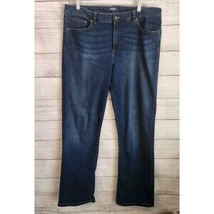 Chaps Daniella Curvy  fit Jeans Womens Size 14 Wide Leg denim jeans